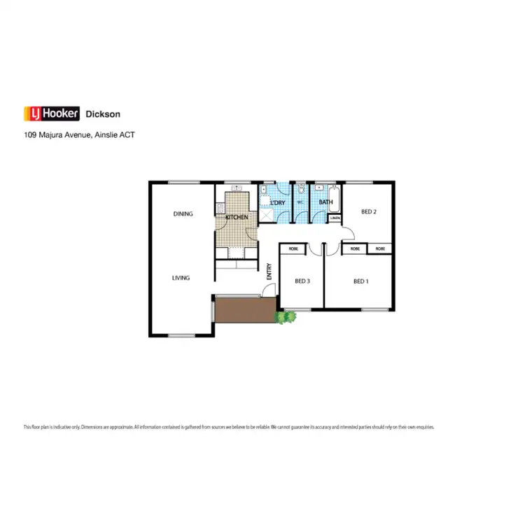 Floorplan of Homely house listing, 109 Majura Avenue, Dickson ACT 2602