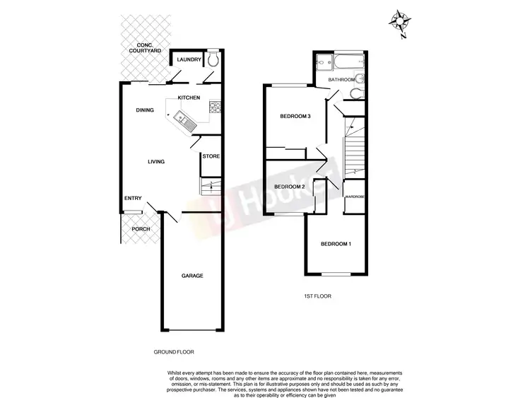 Floorplan of Homely townhouse listing, 127/17 Marlow Street, Woodridge QLD 4114