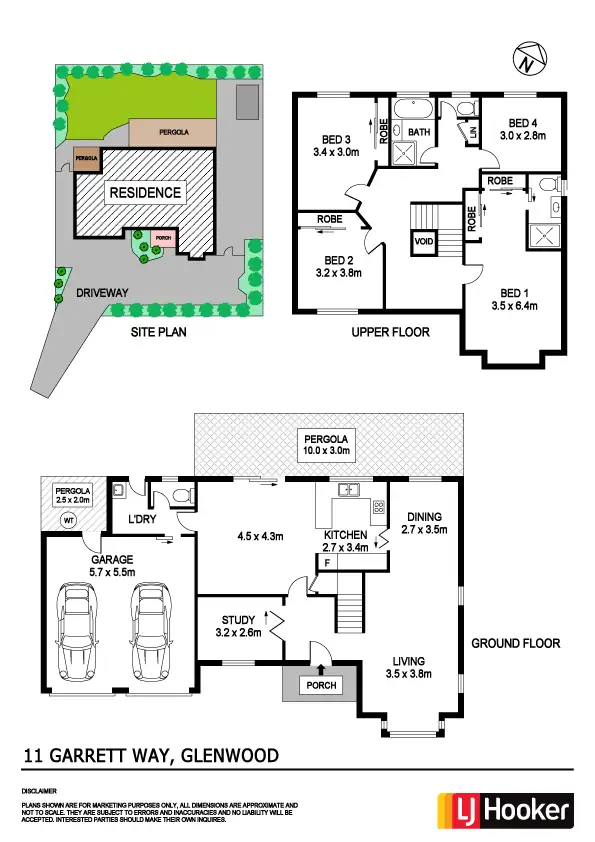 Floorplan of Homely house listing, 11 Garrett Way, Glenwood NSW 2768
