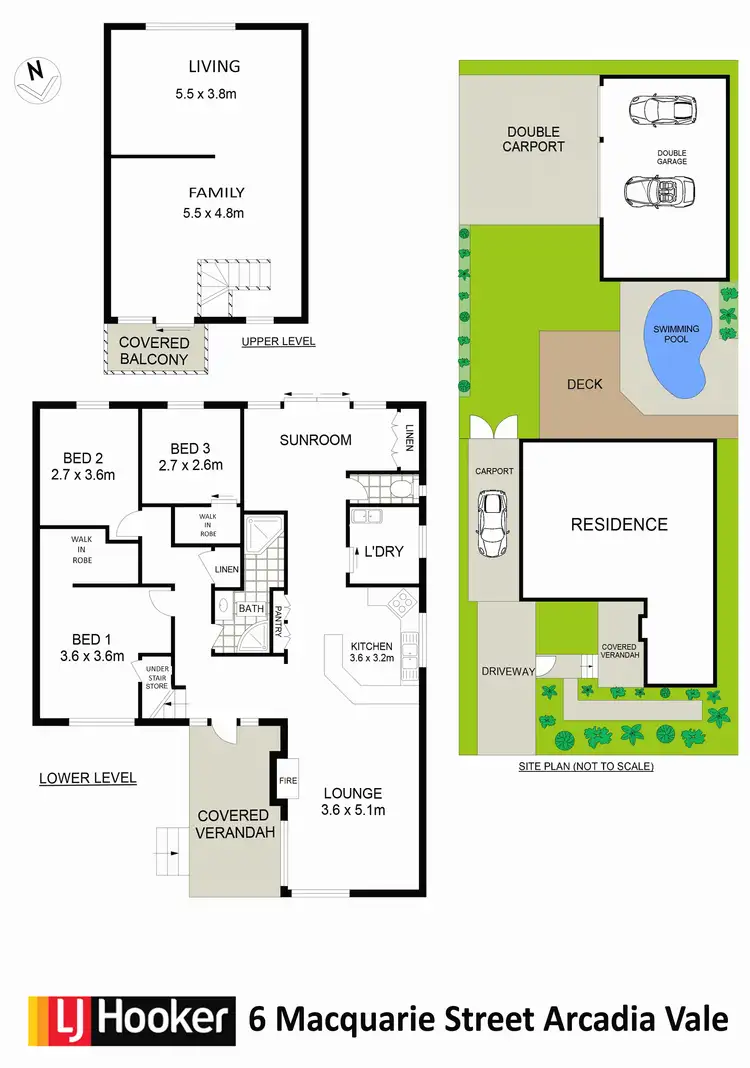 Floorplan of Homely house listing, 6 Macquarie Street, Arcadia Vale NSW 2283