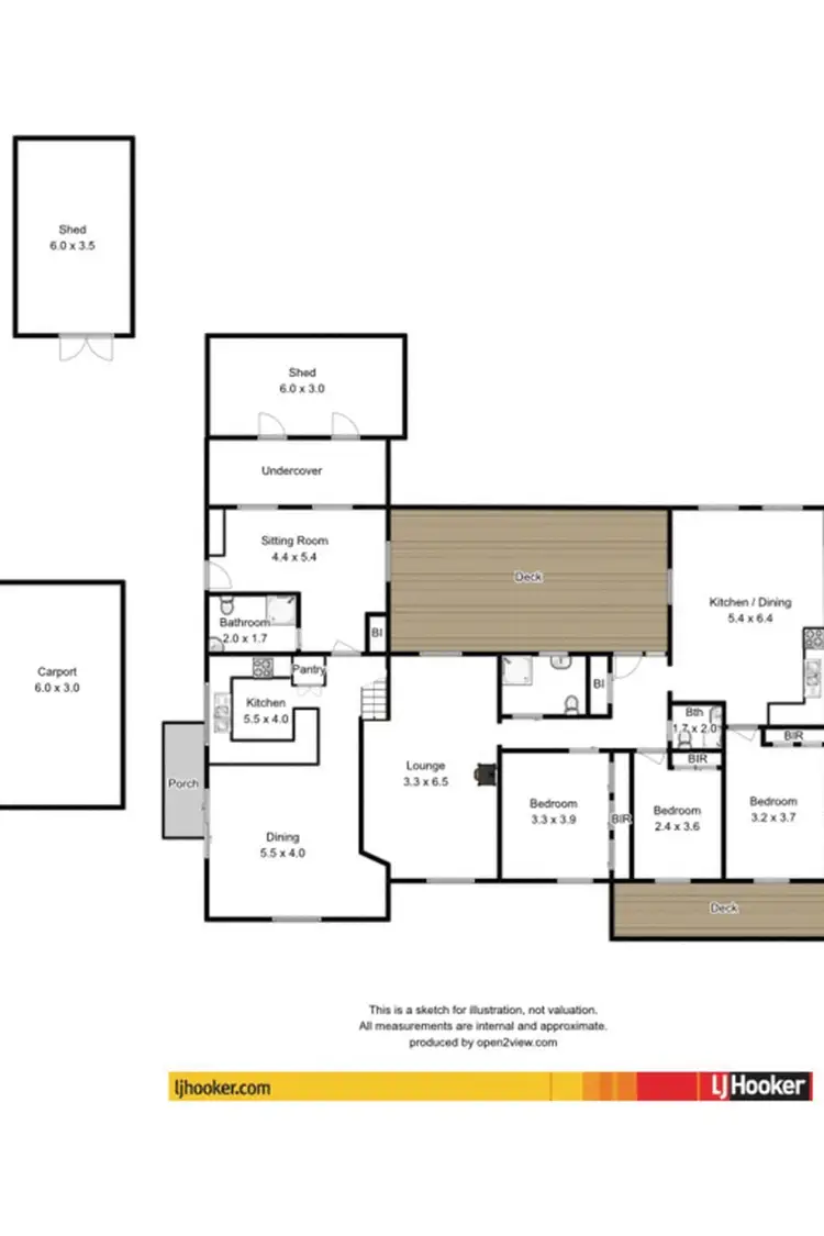 Floorplan of Homely unit listing, Unit 15/6 Champ Street, Bicheno TAS 7215