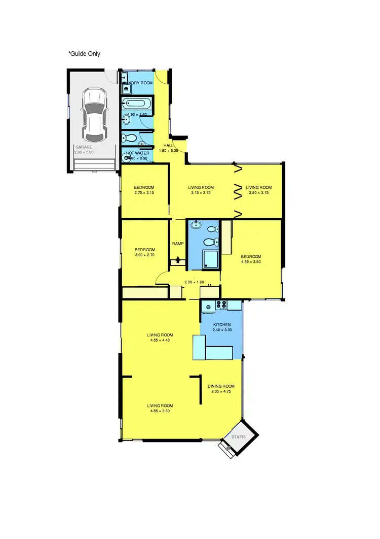 Floorplan of Homely house listing, 21 Hurst Street, Ocean Grove VIC 3226