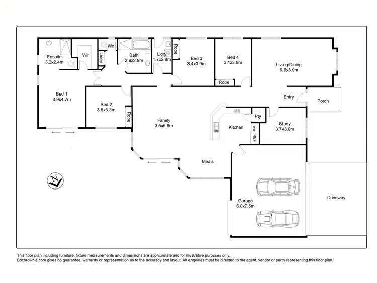 Floorplan of Homely house listing, 56 Glastonbury Circuit, Point Cook VIC 3030