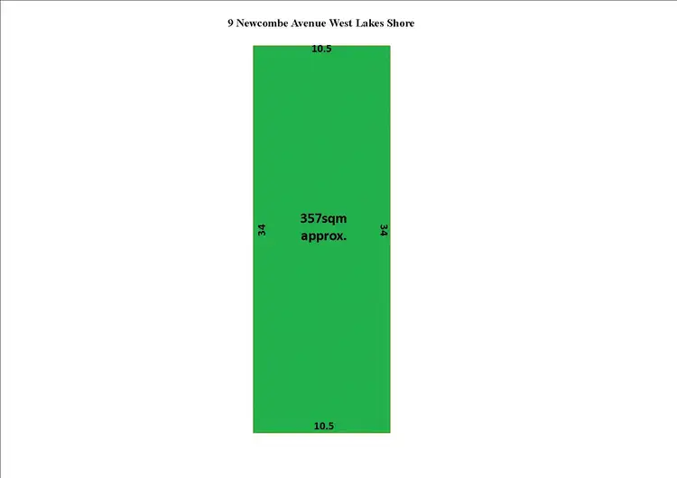 Floorplan of Homely land listing, 9 Newcombe Ave, West Lakes Shore SA 5020