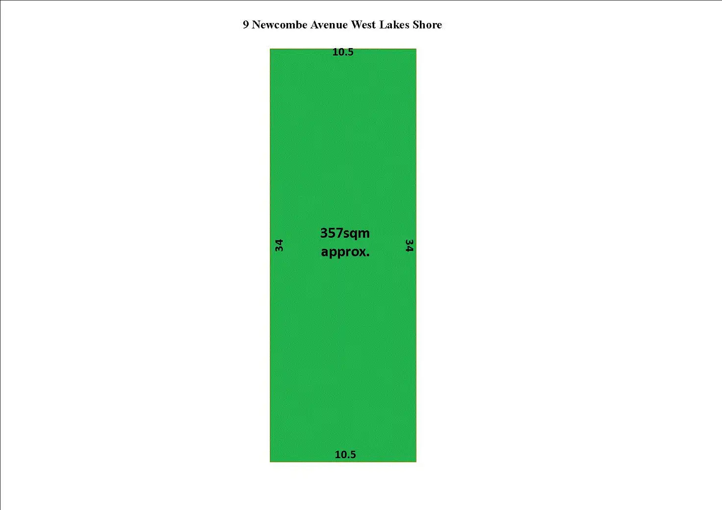 Floorplan of Homely land listing, 9 Newcombe Ave, West Lakes Shore SA 5020