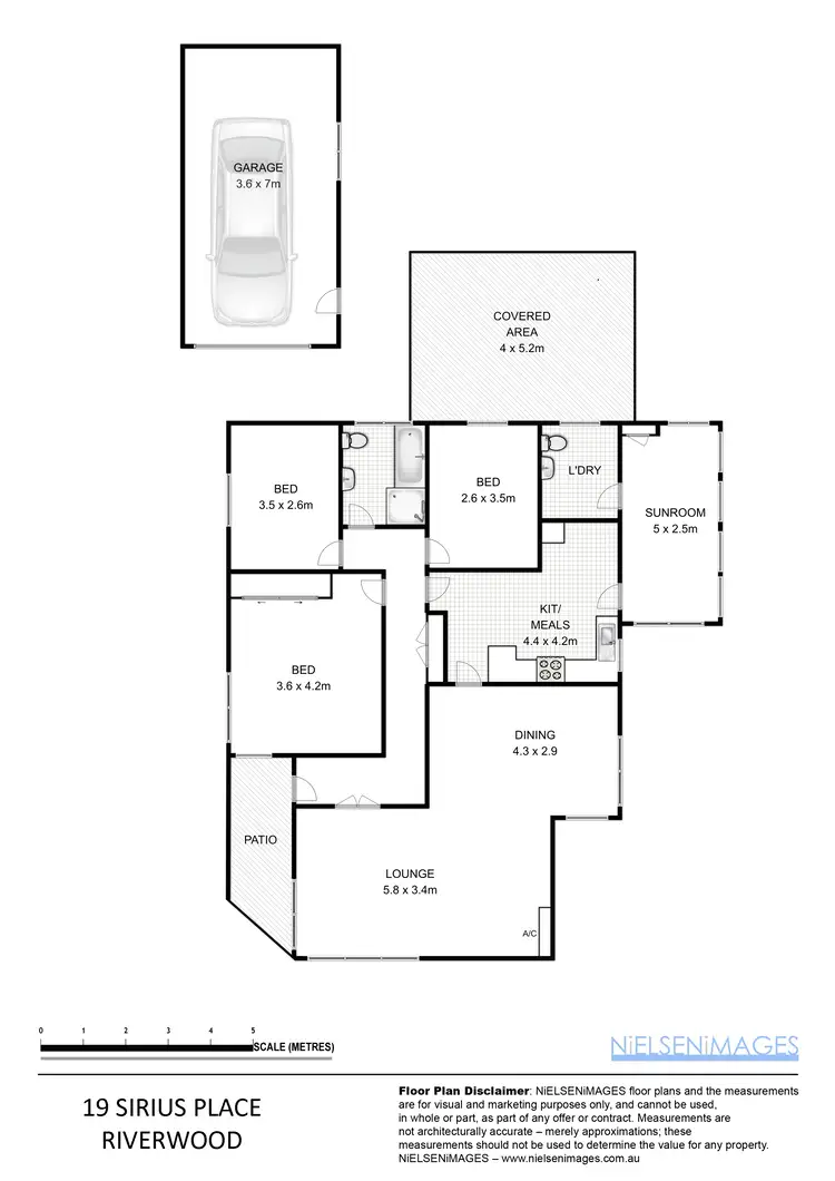 Floorplan of Homely house listing, 19 Sirius Place, Riverwood NSW 2210