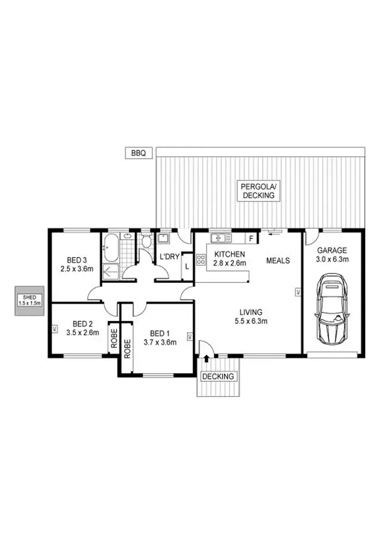 Floorplan of Homely house listing, 1/13 Gum Tree Drive, Hope Valley SA 5090