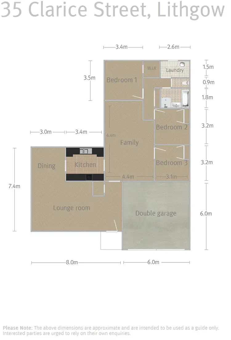Floorplan of Homely house listing, 35 Clarice Street, Lithgow NSW 2790