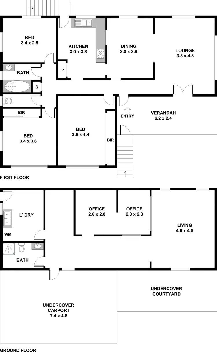 Floorplan of Homely house listing, 60 Widdop Street, Clayfield QLD 4011