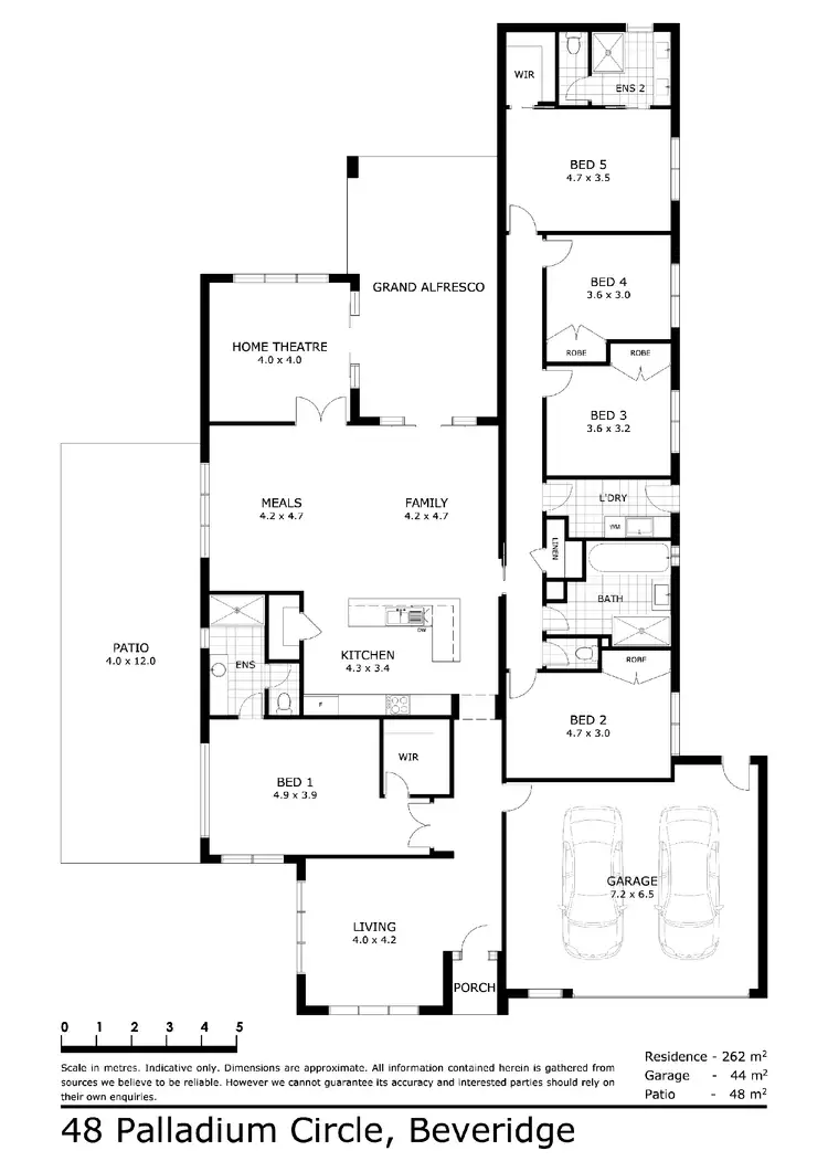 Floorplan of Homely house listing, 48 Palladium Circle, Beveridge VIC 3753