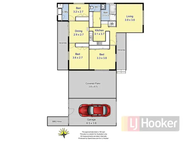 Floorplan of Homely house listing, 20 George St, Benalla VIC 3672