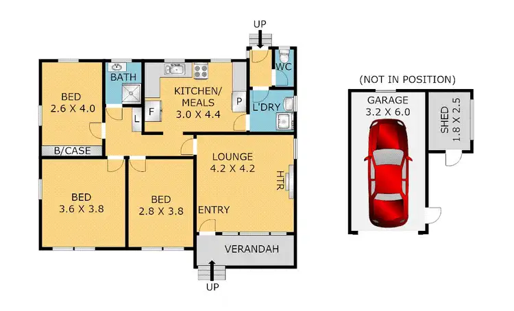 Floorplan of Homely house listing, 6 Vermont Avenue, Corio VIC 3214