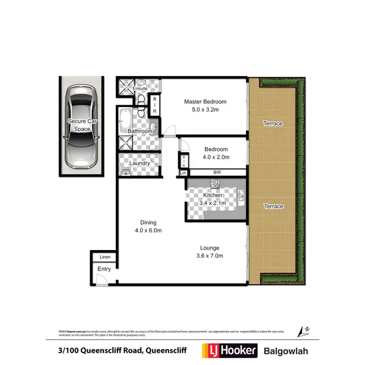 Floorplan of Homely apartment listing, 3/100 Queenscliff Road, Queenscliff NSW 2096
