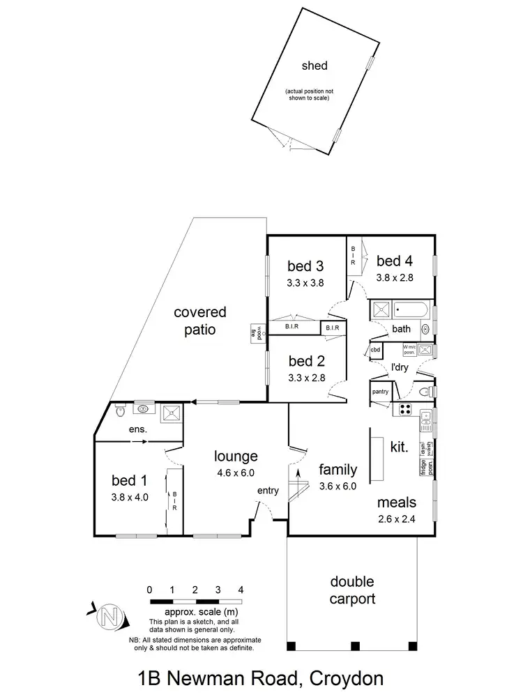 Floorplan of Homely townhouse listing, 1B Newman Road, Croydon VIC 3136