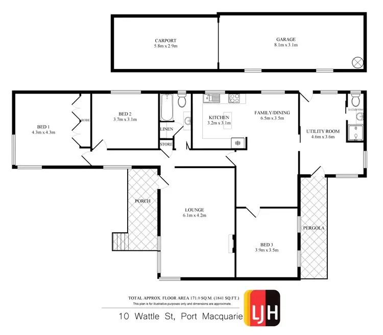 Floorplan of Homely house listing, 10 Wattle Street, Port Macquarie NSW 2444