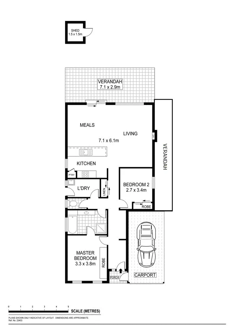 Floorplan of Homely house listing, 10 Liepin Close, Andrews Farm SA 5114
