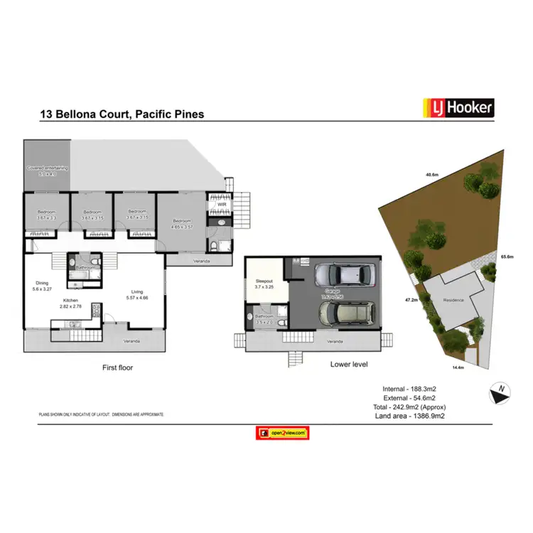 Floorplan of Homely house listing, 13 Bellona Court, Pacific Pines QLD 4211