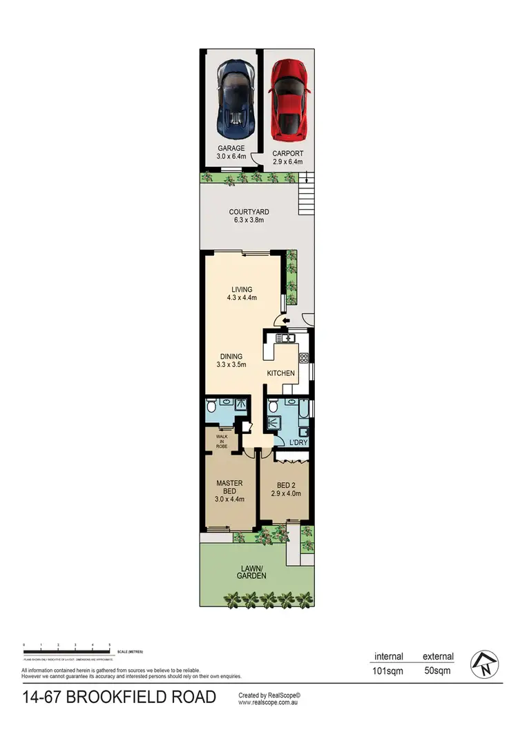 Floorplan of Homely townhouse listing, 14/67 Brookfield Road, Kenmore QLD 4069