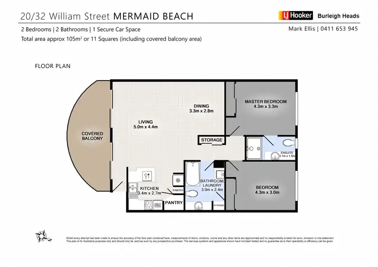 Floorplan of Homely unit listing, 20/32 William Street, Mermaid Beach QLD 4218