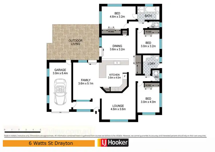 Floorplan of Homely house listing, 6 Watts Street, Drayton QLD 4350