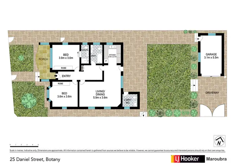 Floorplan of Homely house listing, 25 Daniel Street, Botany NSW 2019