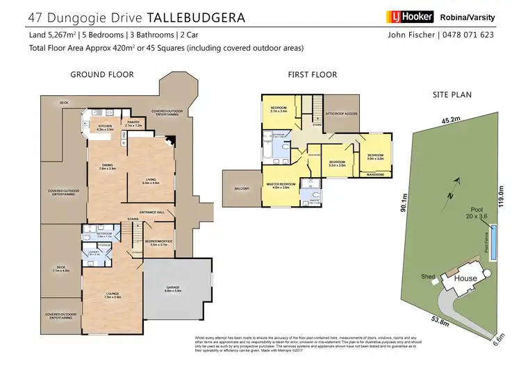 Floorplan of Homely house listing, 47 Dungogie Drive, Tallebudgera QLD 4228