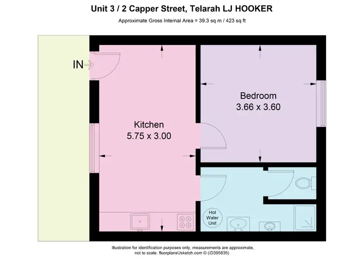 Floorplan of Homely block of units listing, 3/2 Capper Street, Telarah NSW 2320