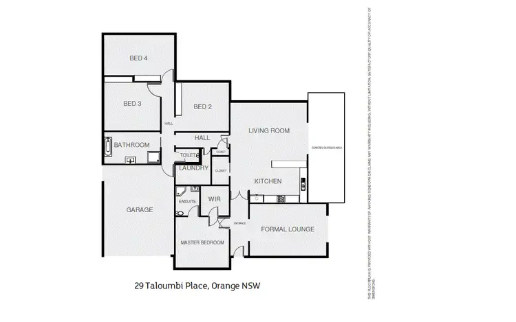 Floorplan of Homely house listing, 29 Taloumbi Place, Orange NSW 2800