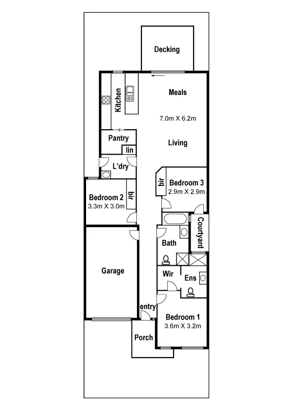 Floorplan of Homely house listing, 151 Everard Road, Mernda VIC 3754