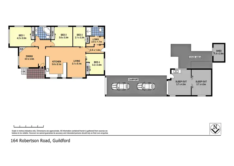Floorplan of Homely house listing, 164 Robertson Street, Guildford NSW 2161