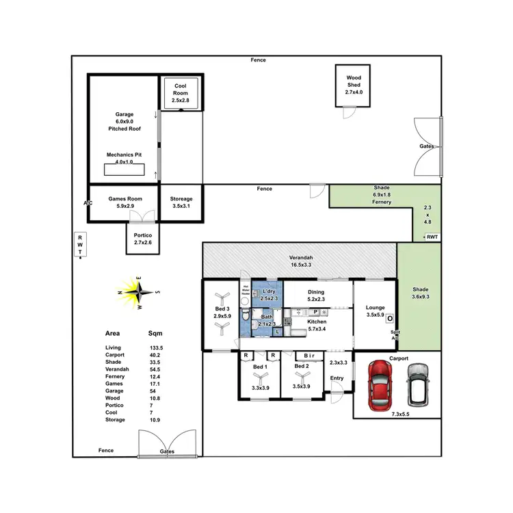 Floorplan of Homely house listing, 5 Forster Street, Wasleys SA 5400
