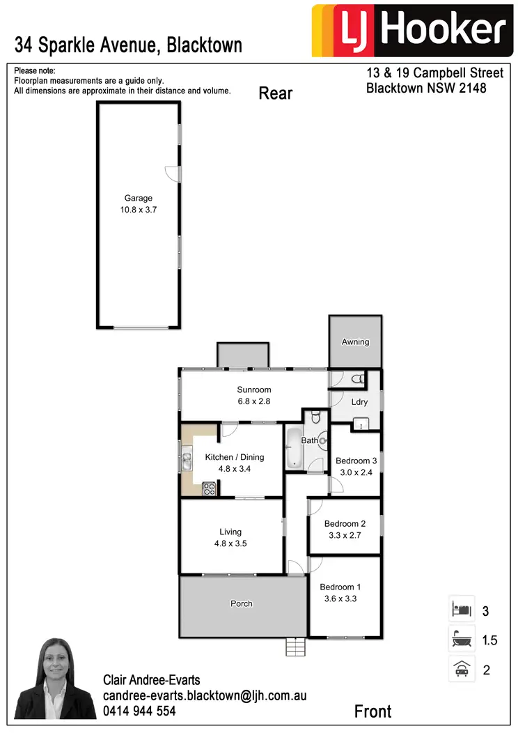 Floorplan of Homely house listing, 34 Sparkle Avenue, Blacktown NSW 2148