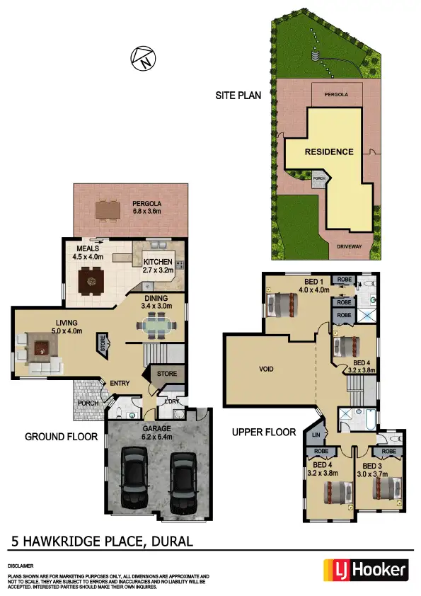 Floorplan of Homely house listing, 5 Hawkridge Place, Dural NSW 2158