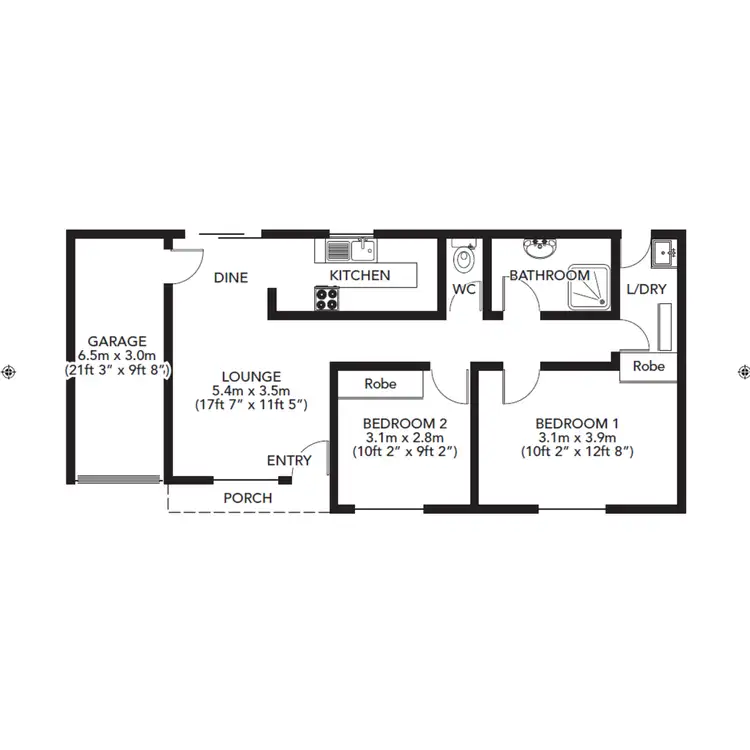 Floorplan of Homely unit listing, 3/6 Pridham Boulevard, Aldinga Beach SA 5173