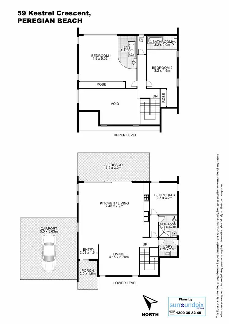 Floorplan of Homely house listing, 59 Kestrel Crescent, Peregian Beach QLD 4573