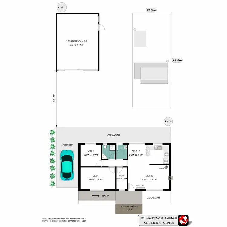 Floorplan of Homely house listing, 52 Hastings Avenue, Sellicks Beach SA 5174
