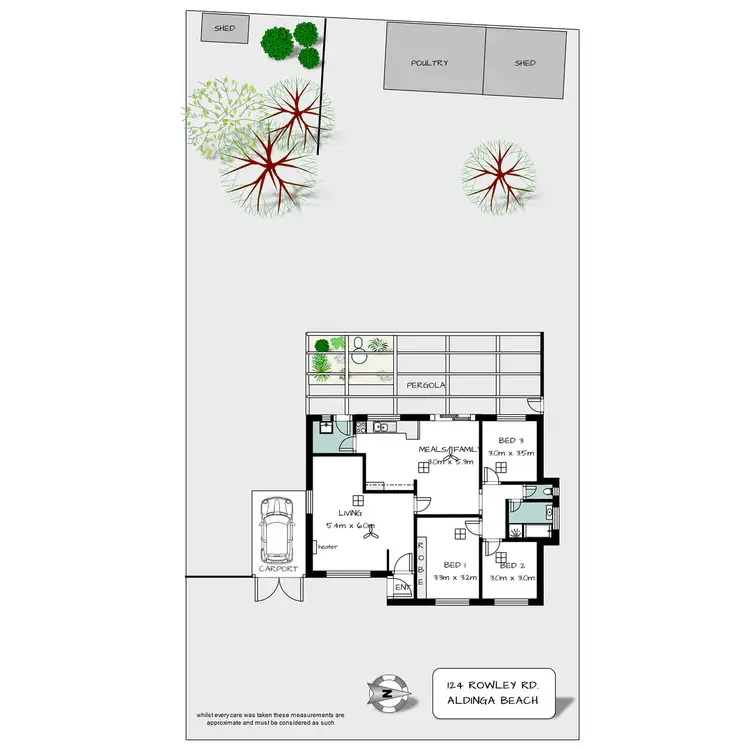 Floorplan of Homely house listing, 124 Rowley Road, Aldinga Beach SA 5173