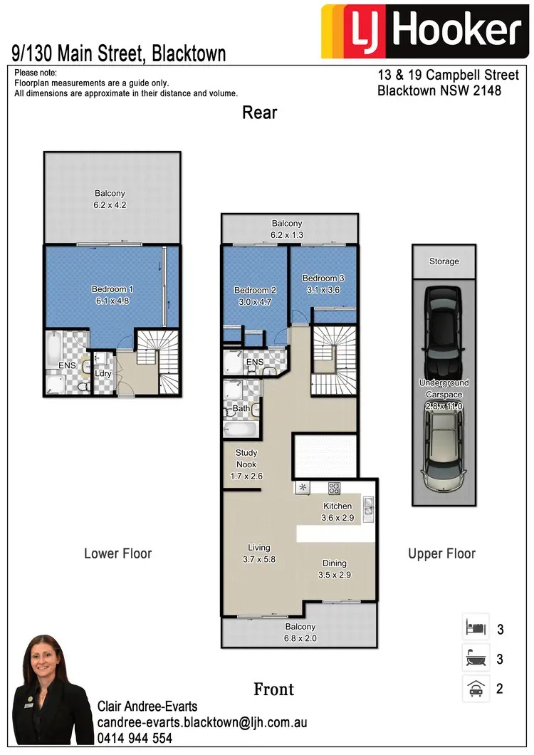 Floorplan of Homely unit listing, 9/130 Main Street, Blacktown NSW 2148