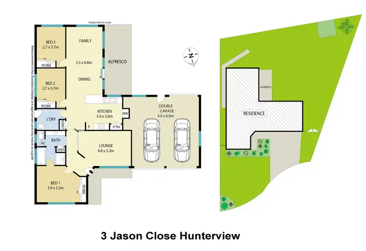 Floorplan of Homely house listing, 3 Jason Close, Hunterview NSW 2330