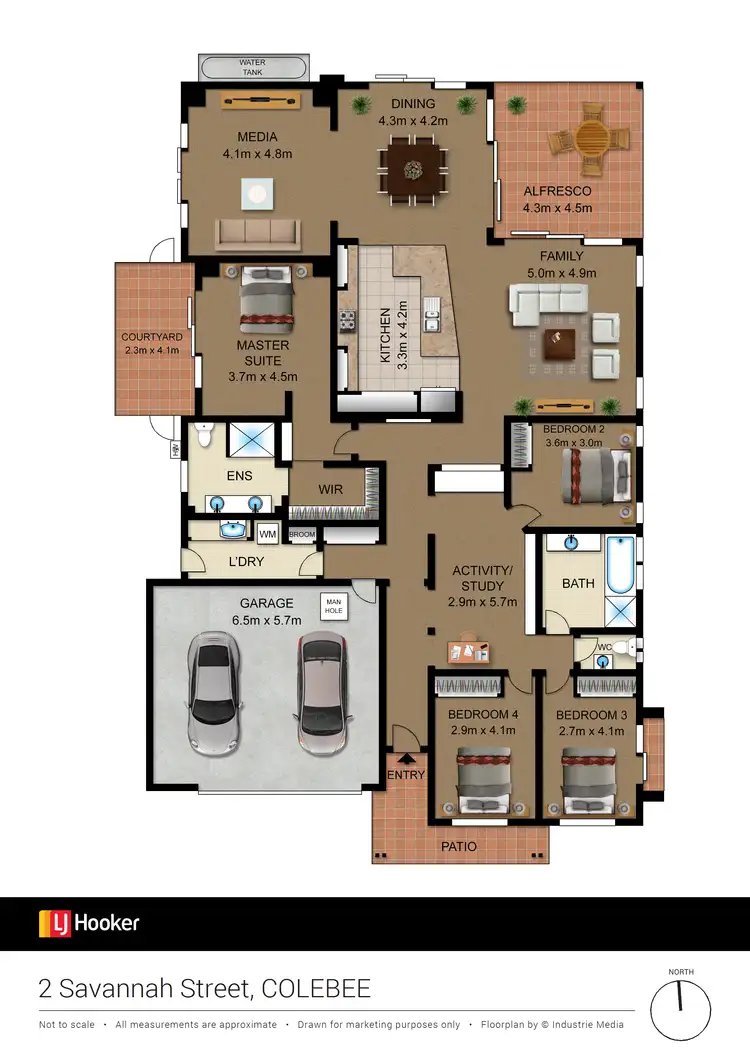 Floorplan of Homely house listing, 2 Savannah Street, Colebee NSW 2761