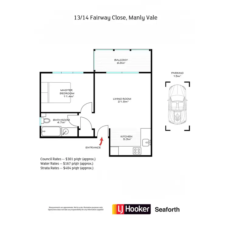 Floorplan of Homely unit listing, 13/14 Fairway Close, Manly Vale NSW 2093