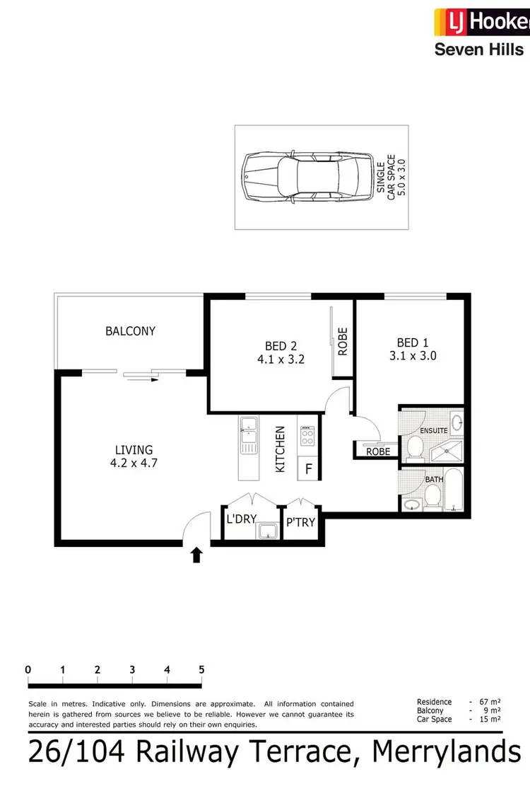 Floorplan of Homely unit listing, Unit 26/102-104 Railway Terrace, Merrylands NSW 2160