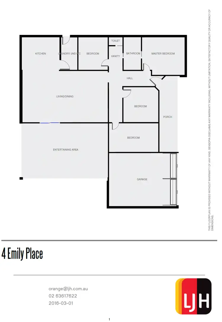 Floorplan of Homely house listing, 4 Emily Place, Orange NSW 2800