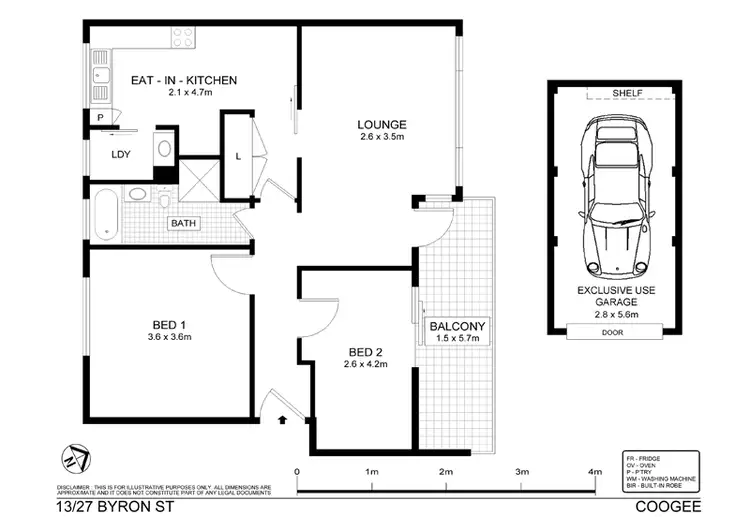 Floorplan of Homely apartment listing, 13/27 Byron Street, Coogee NSW 2034