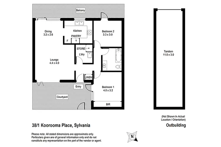 Floorplan of Homely unit listing, 38/1 Koorooma Place, Sylvania NSW 2224