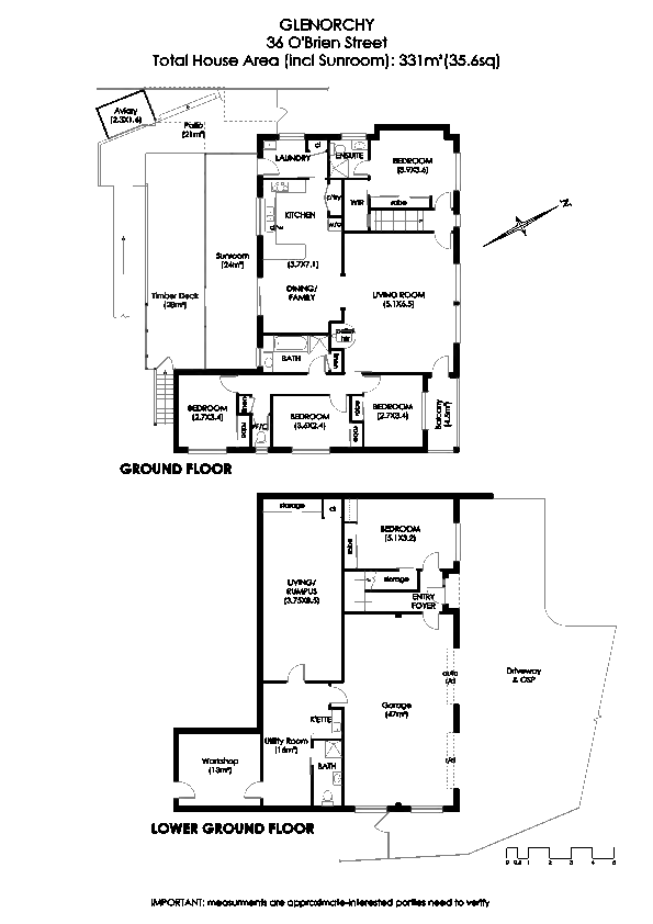Floorplan of Homely house listing, 36 O'Brien Street, Glenorchy TAS 7010