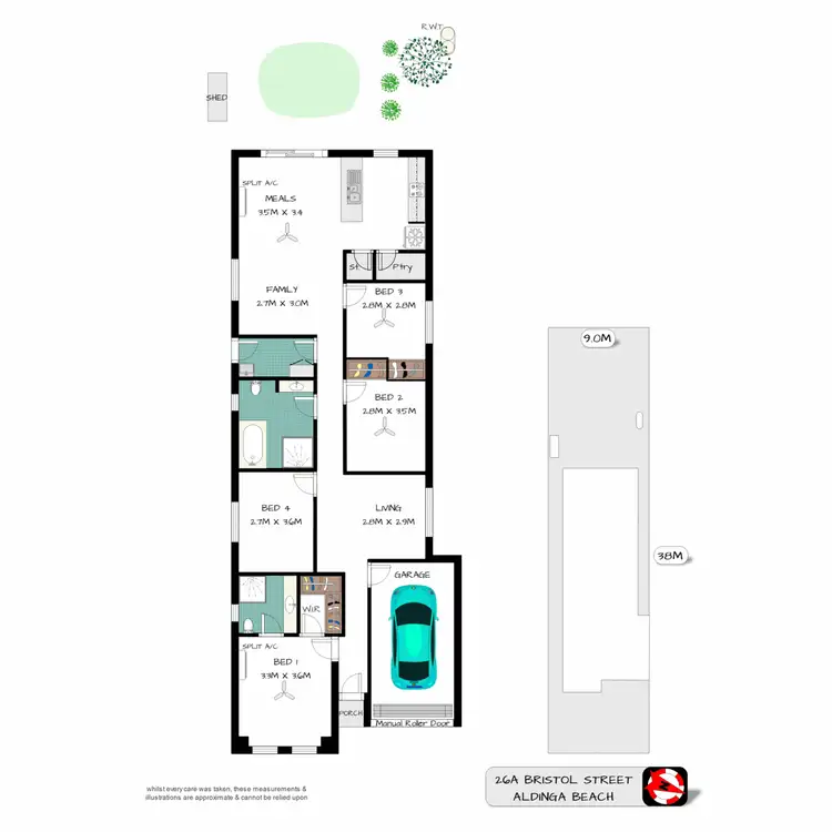 Floorplan of Homely house listing, 26A Bristol Street, Aldinga Beach SA 5173