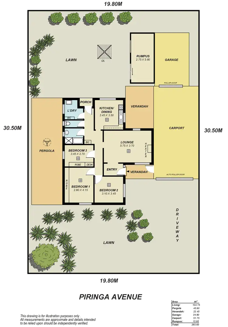 Floorplan of Homely house listing, 12 Piringa Avenue, Salisbury North SA 5108