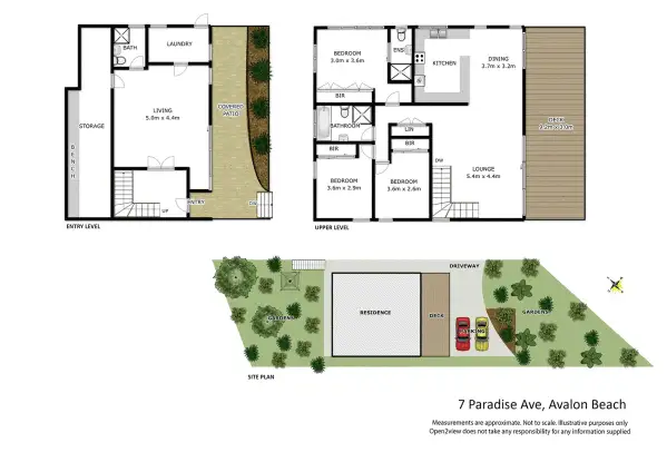 Floorplan of Homely house listing, 7 Paradise Avenue, Avalon Beach NSW 2107