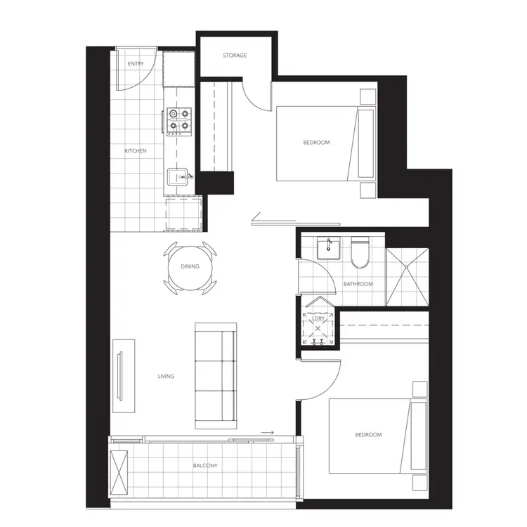 Floorplan of Homely apartment listing, 4407/80 A'beckett Street, Melbourne VIC 3000